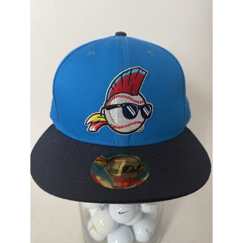 Baseballism Major League SnapBack Hat Ricky Wild Thing Vaughn Blue Cap Size 7